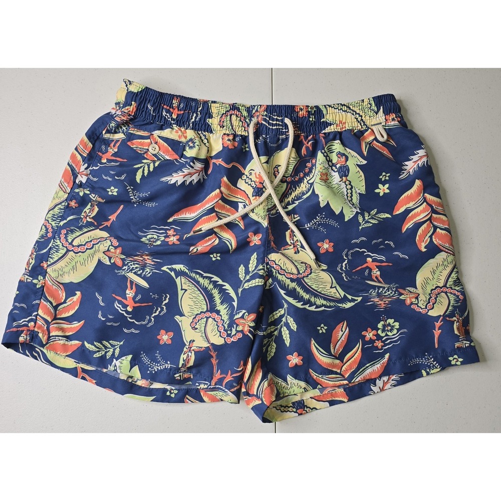 POLO RALPH LAUREN Men's Swim Wear Trunks Shorts XL Floral Tropical Beachy -314